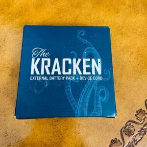 Kracken External Battery Pack + Device Cord 1800mAh Power Bank NEW